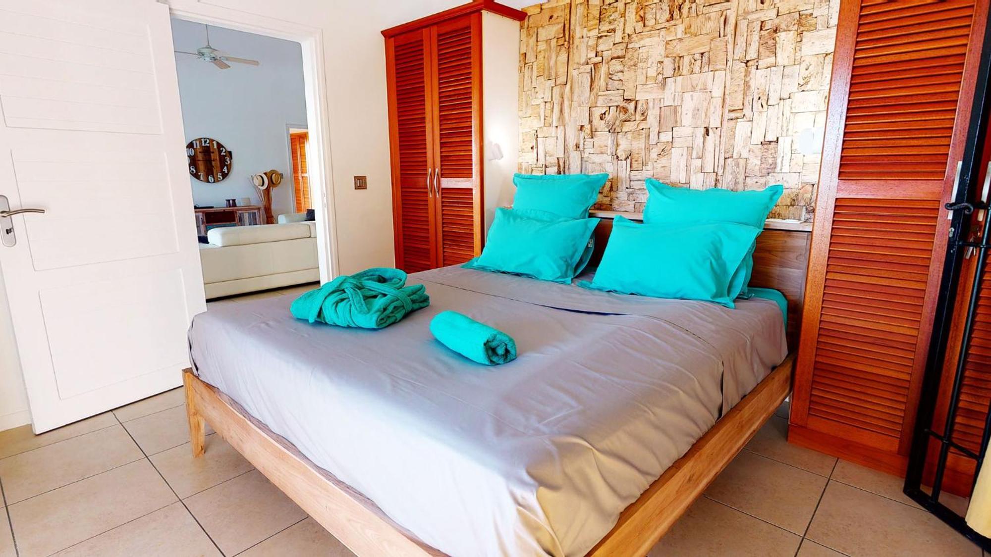 Villa Deluxe L'Hacienda Villa Vue Mer 180 Piscine Jacuzzi Proche Plage Marina Golf Pointe Des Chateaux Et Casino Jardin Clos Voyage Durable Saint-Francois  Szoba fotó